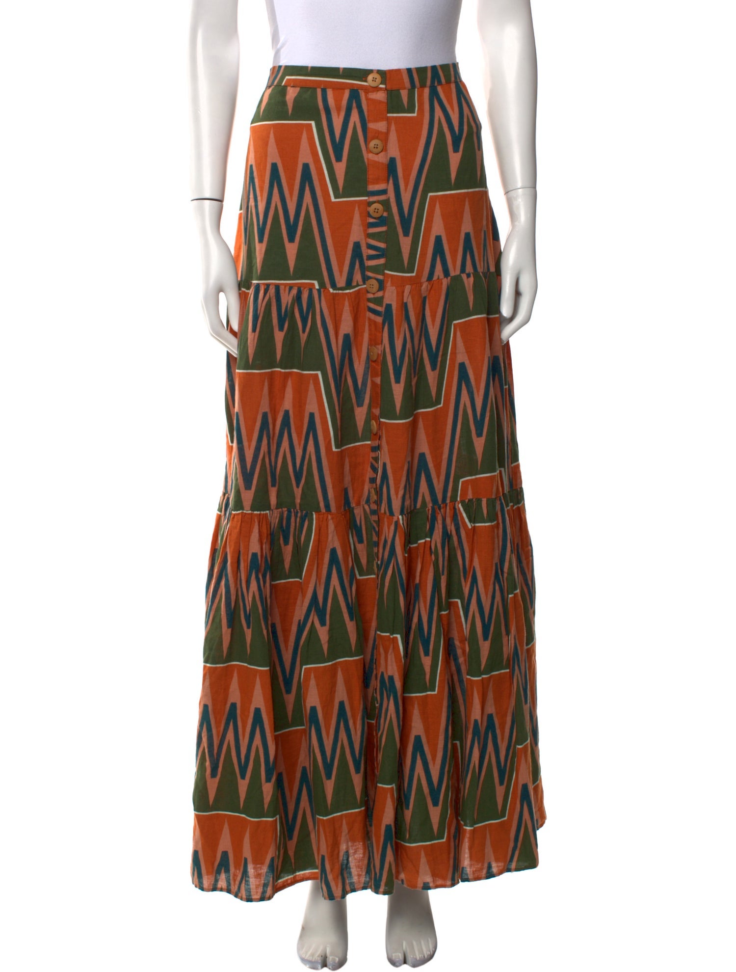 Veronica Beard Linen Long Skirt