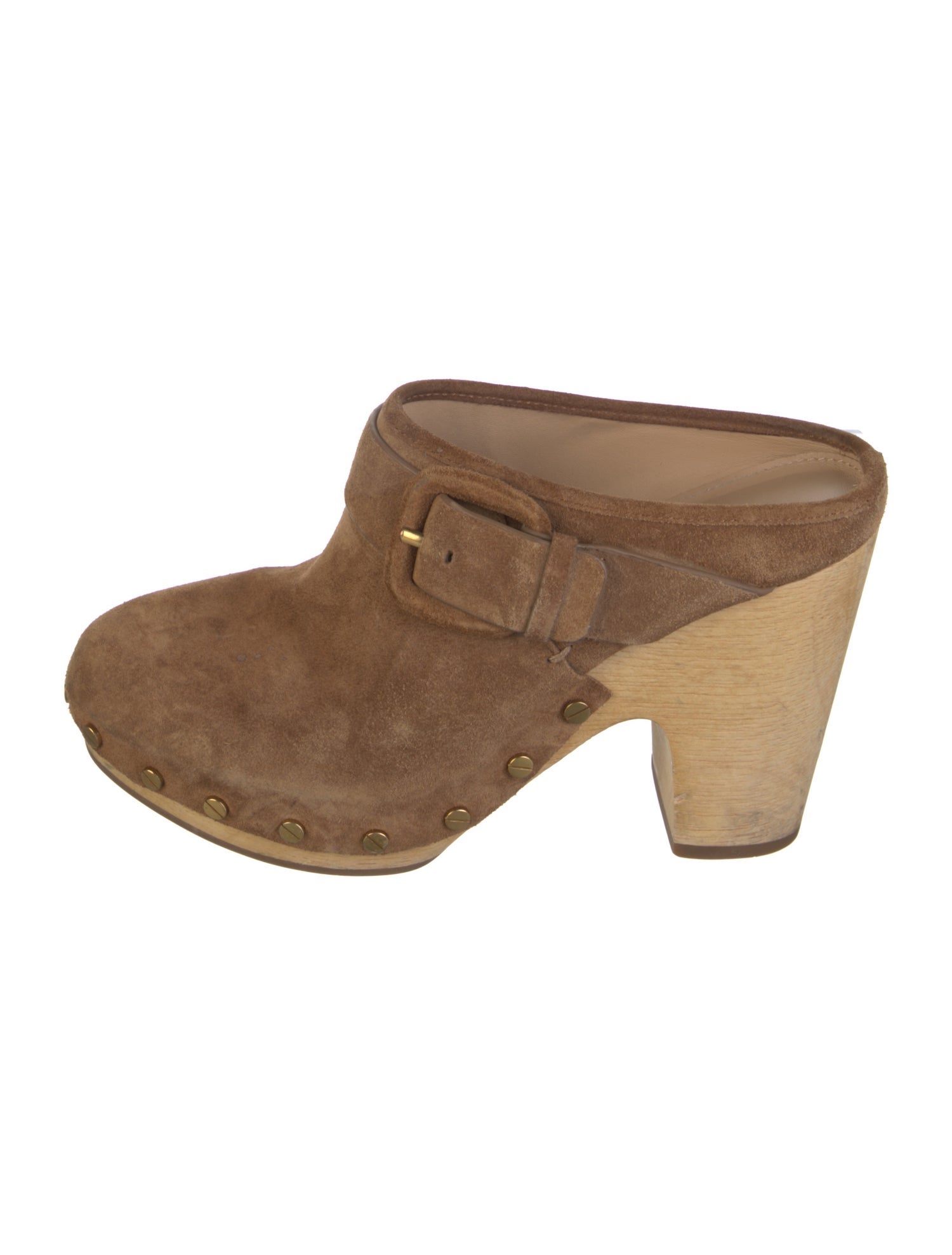 Veronica Beard Suede Colorblock Pattern Mules