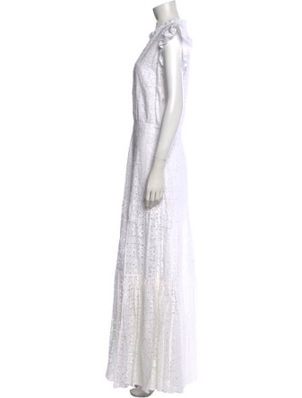 Veronica Beard V-Neck Long Dress