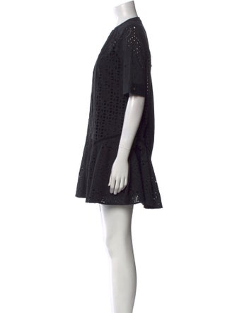 Veronica Beard Crew Neck Mini Dress