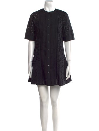 Veronica Beard Crew Neck Mini Dress