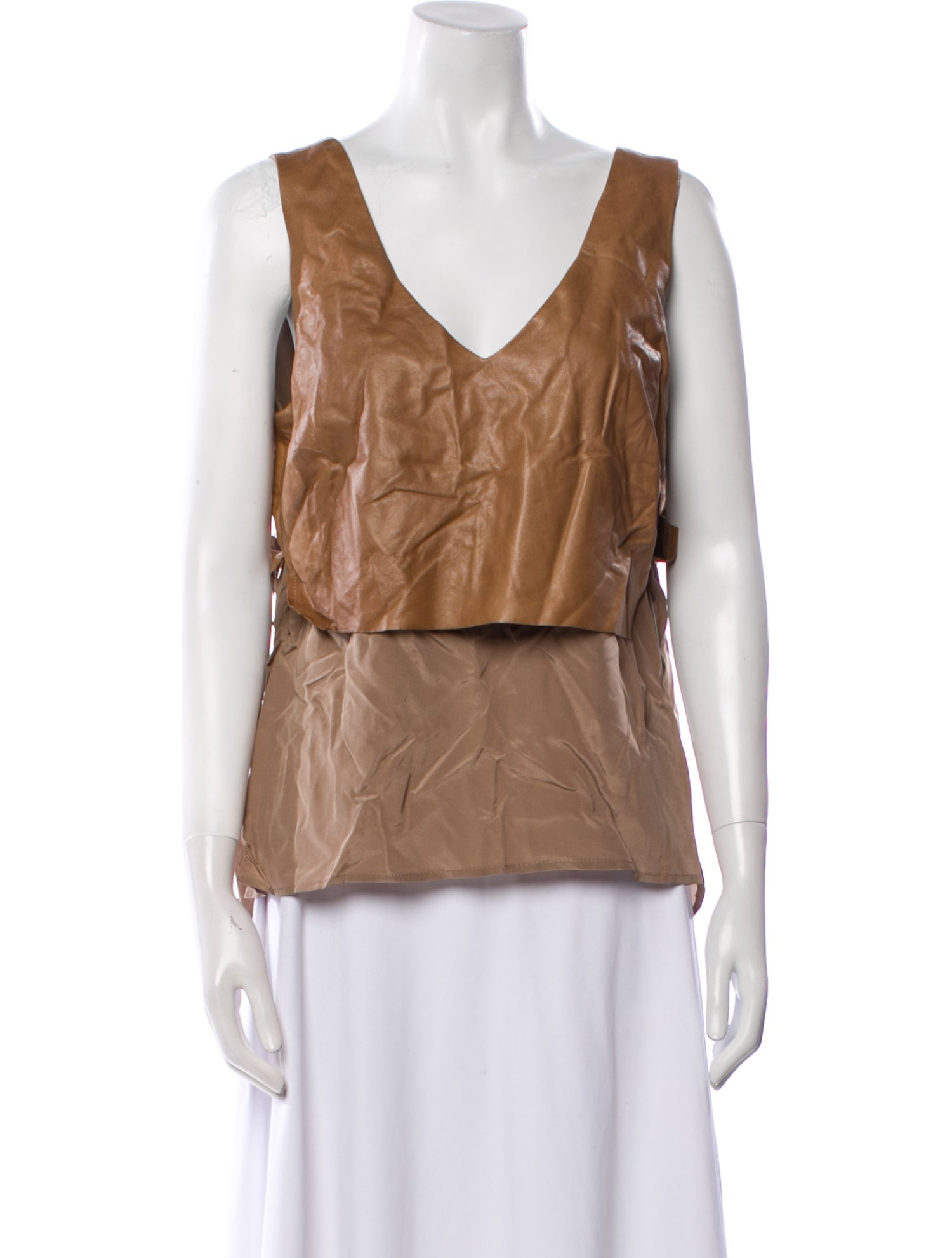 Veronica Beard Silk V-Neck Top