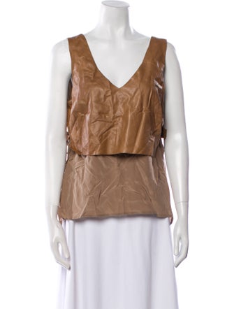 Veronica Beard Silk V-Neck Top