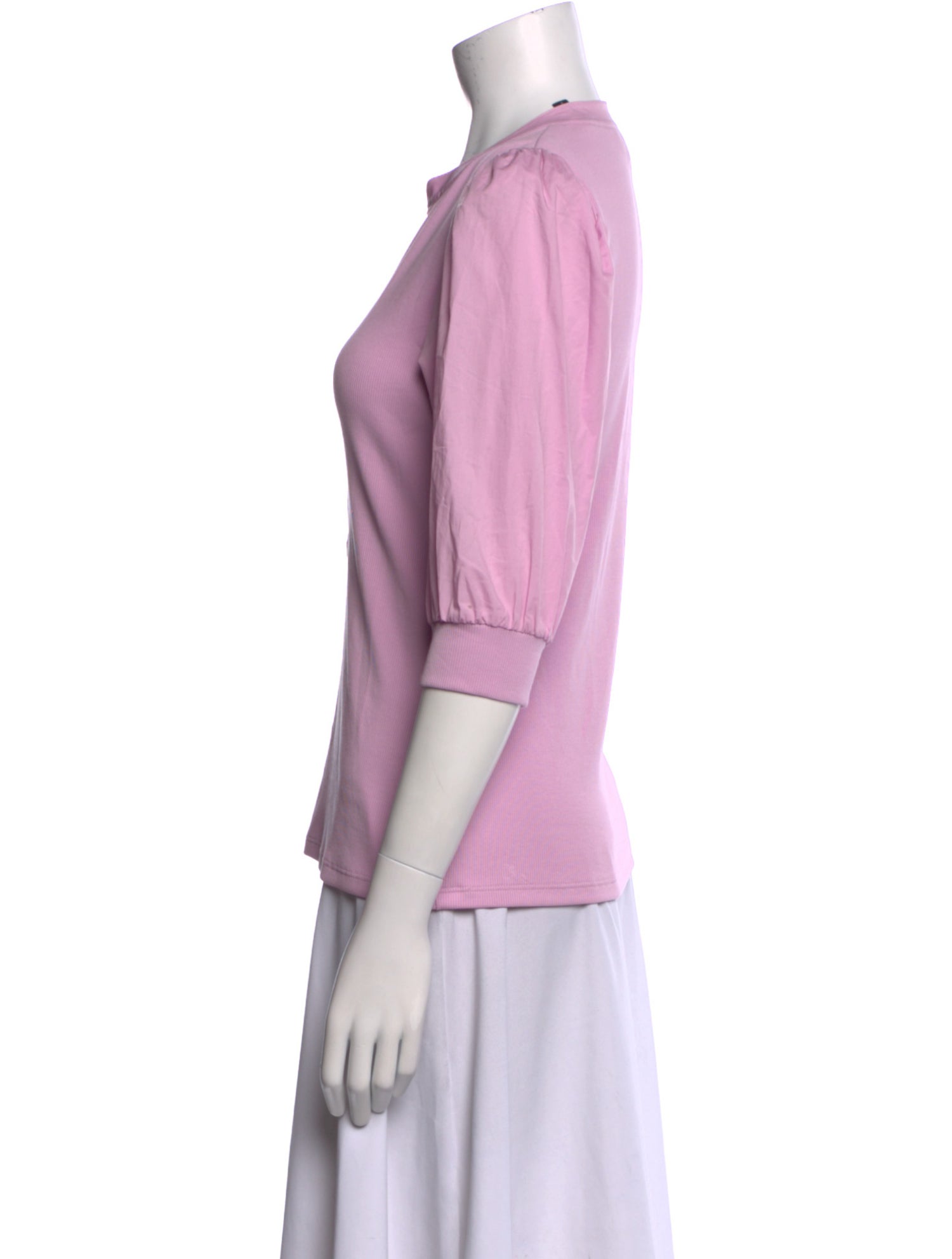 Veronica Beard V-Neck Three-Quarter Sleeve Polo w/ Tags