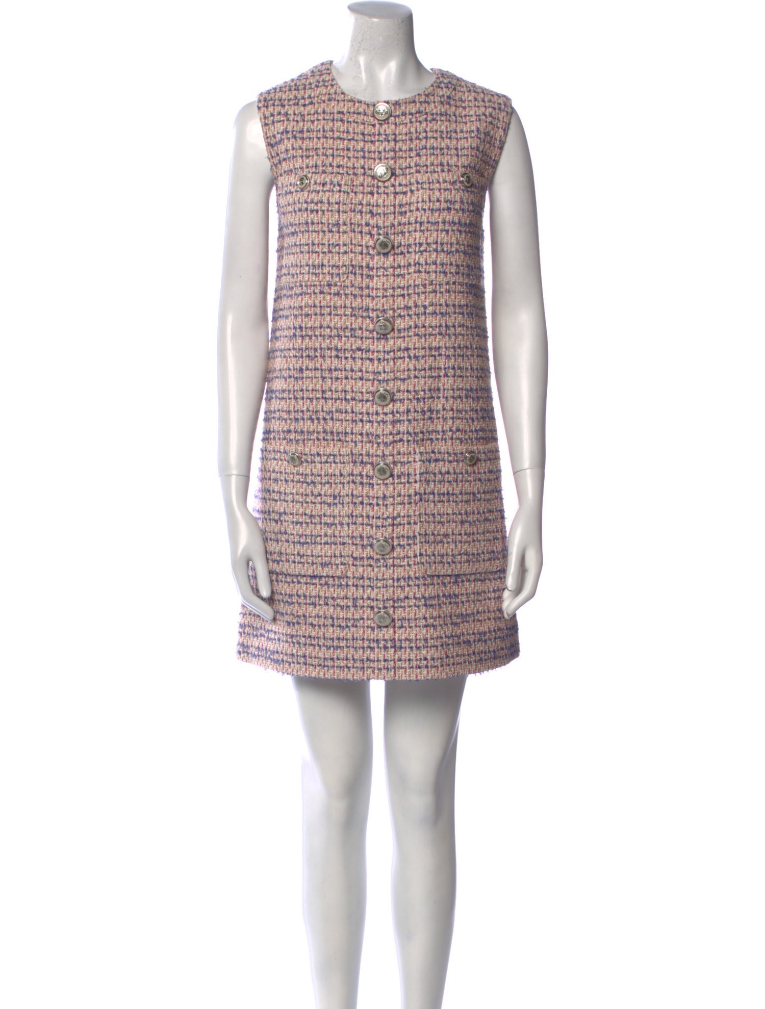 Veronica Beard Crew Neck Mini Dress