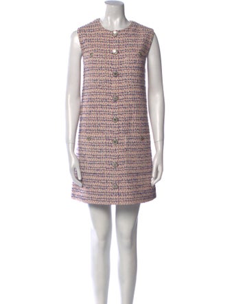 Veronica Beard Crew Neck Mini Dress