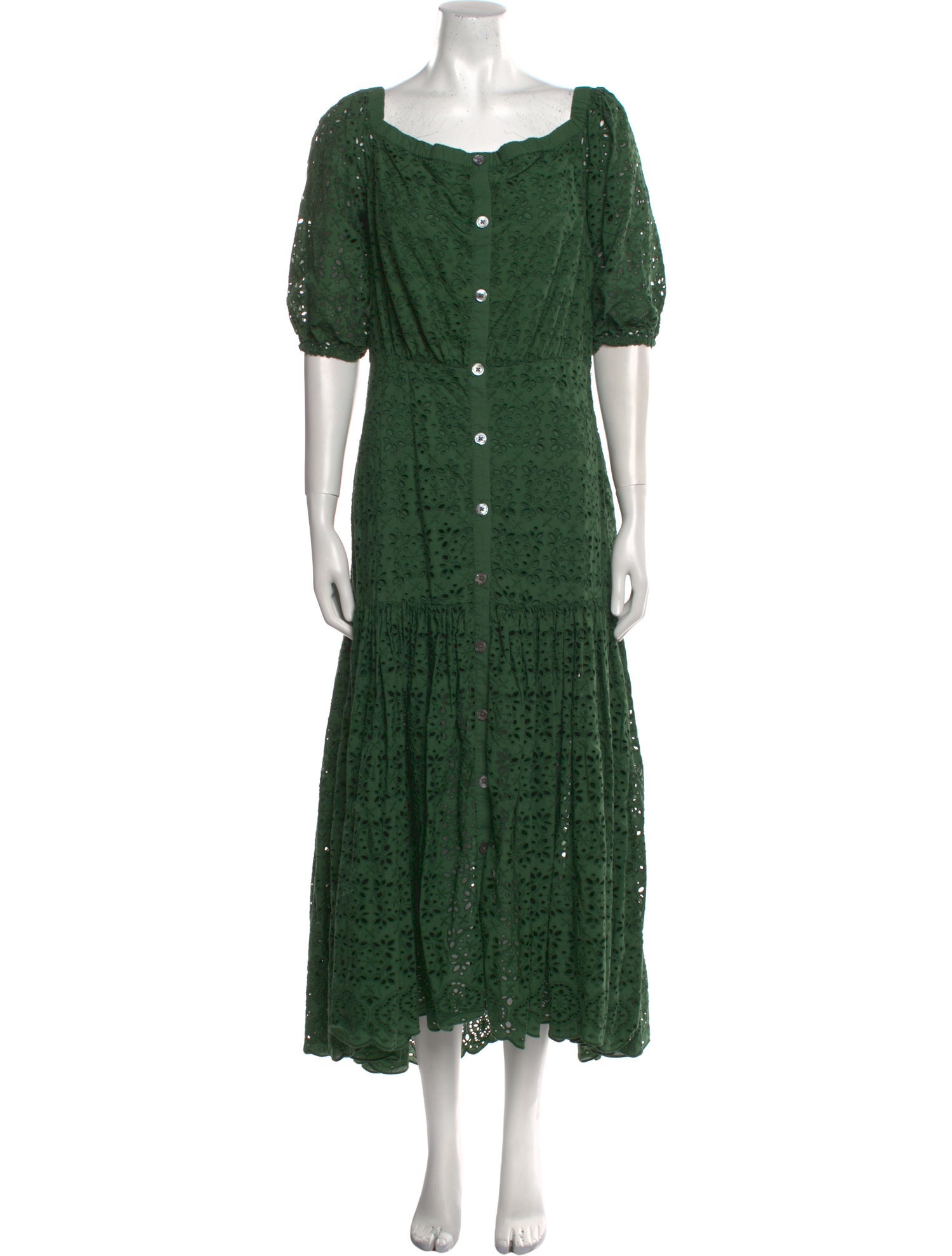 Veronica Beard Square Neckline Long Dress