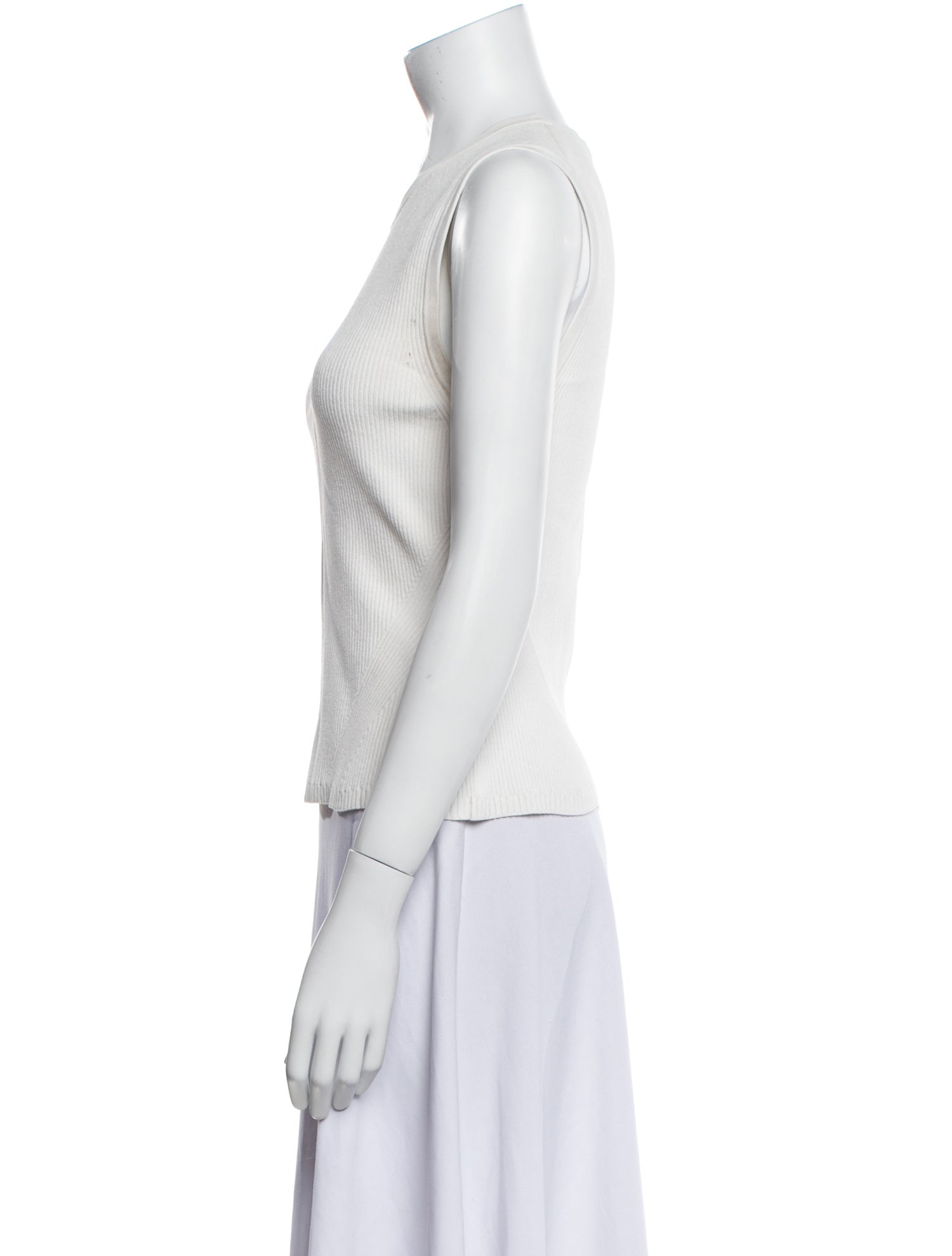 Veronica Beard Crew Neck Sleeveless Top