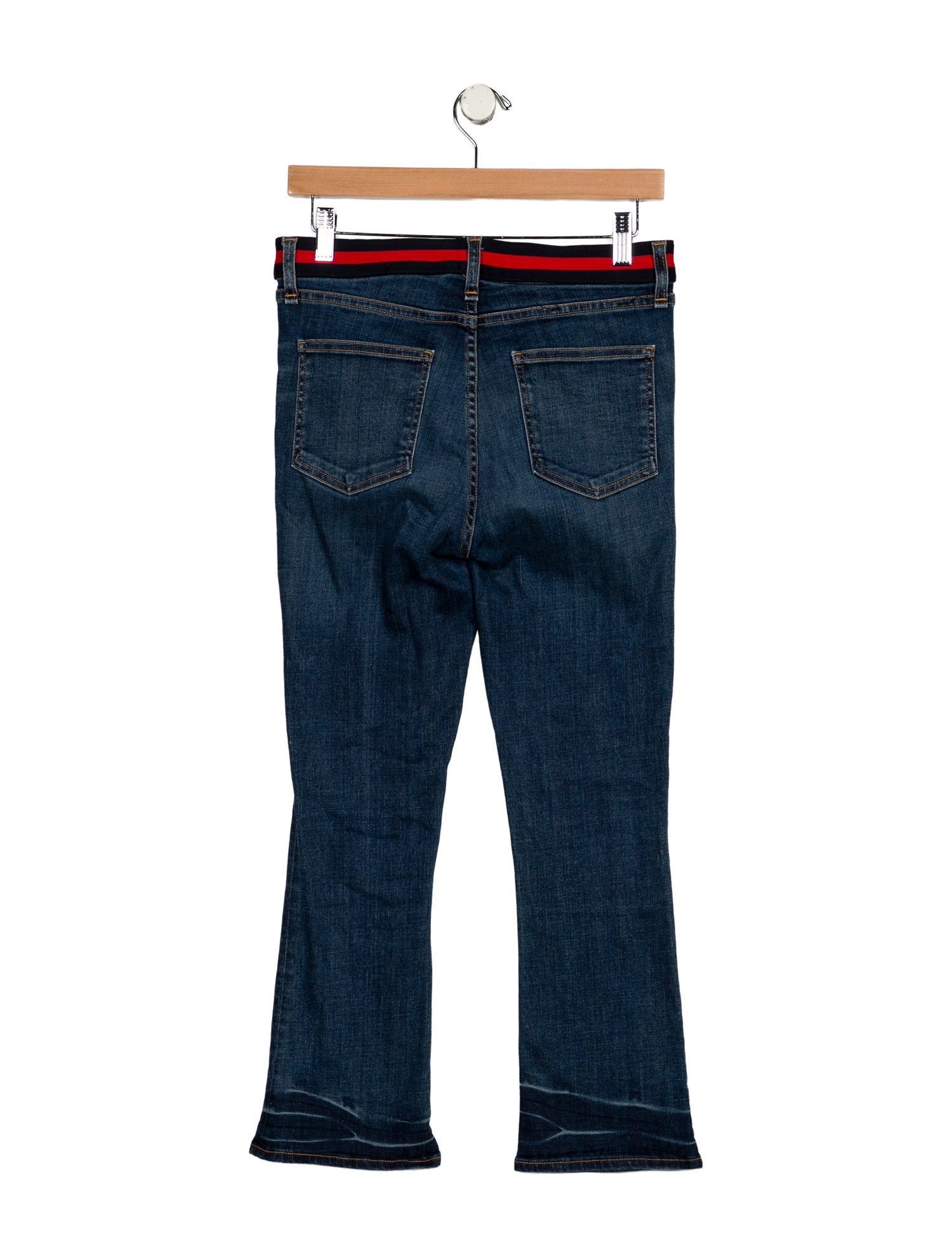Veronica Beard Mid-Rise Straight Leg Jeans