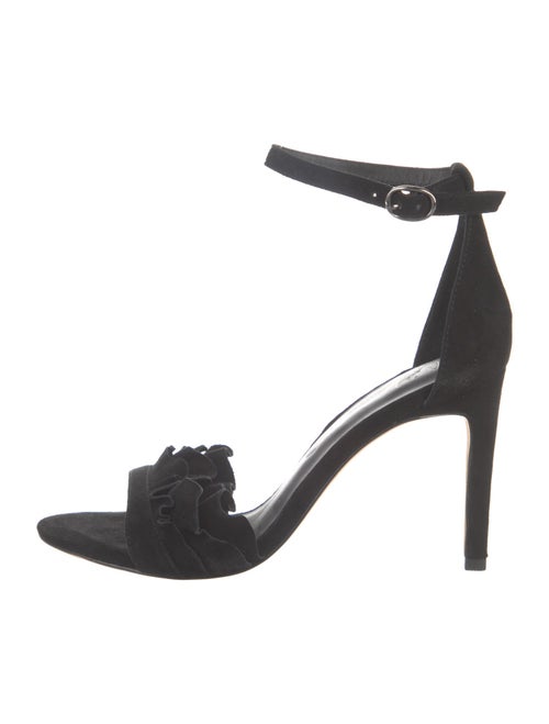 Veronica Beard Suede Crystal Embellishments Sandals