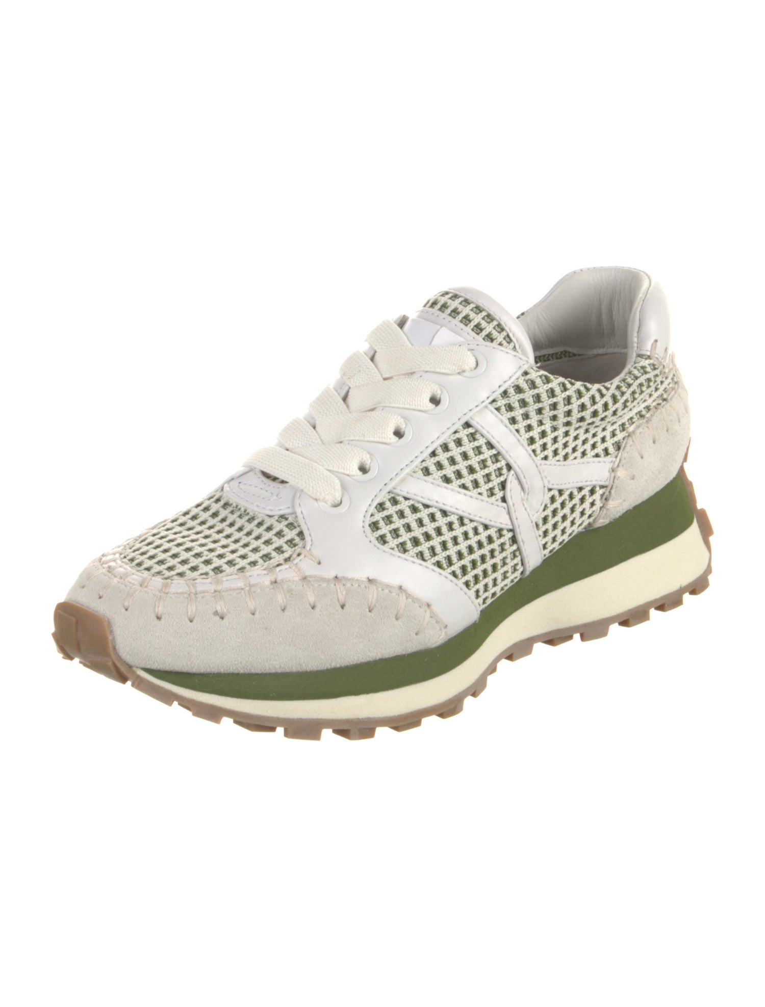 Veronica Beard Colorblock Pattern Sneakers