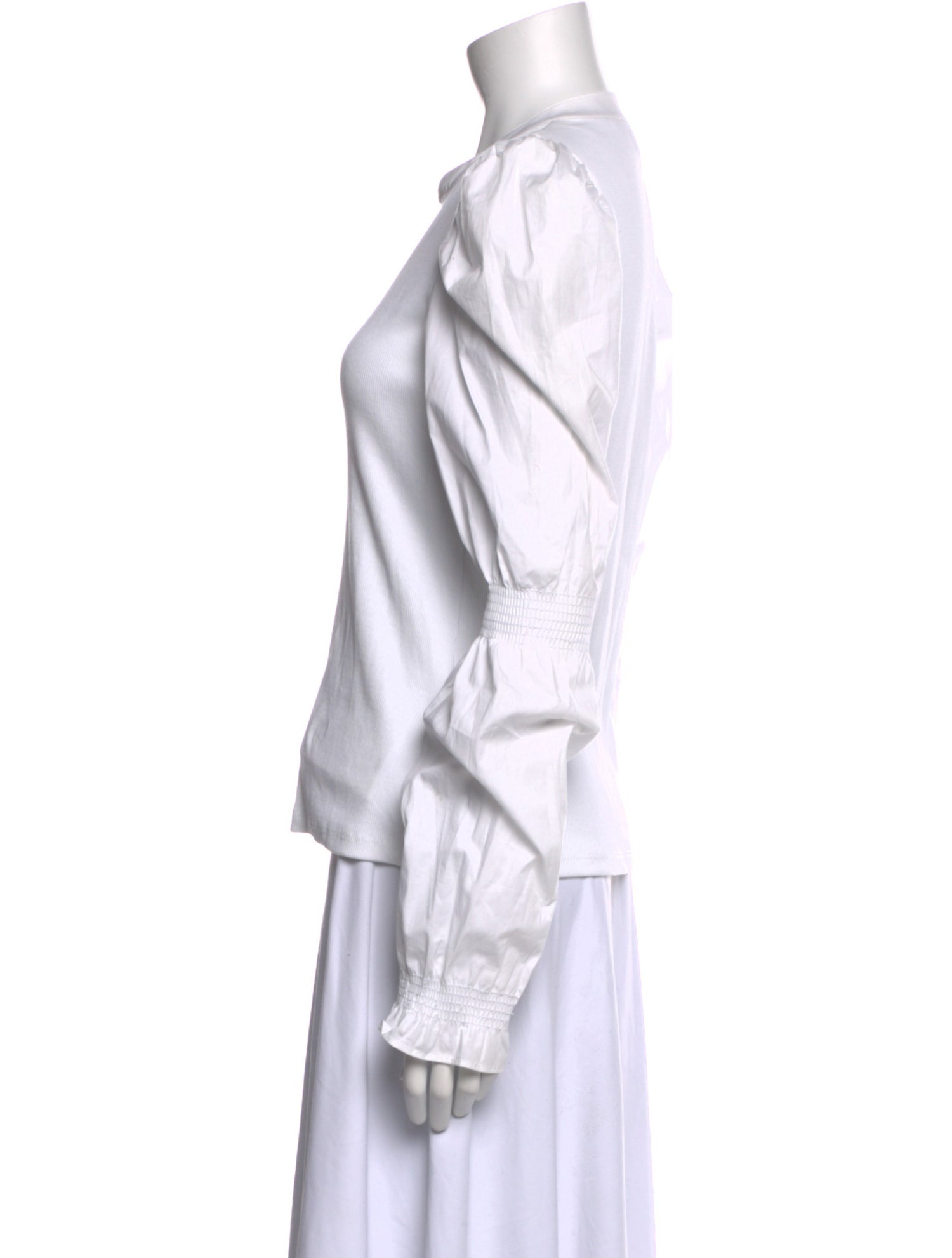 Veronica Beard V-Neck Long Sleeve Blouse