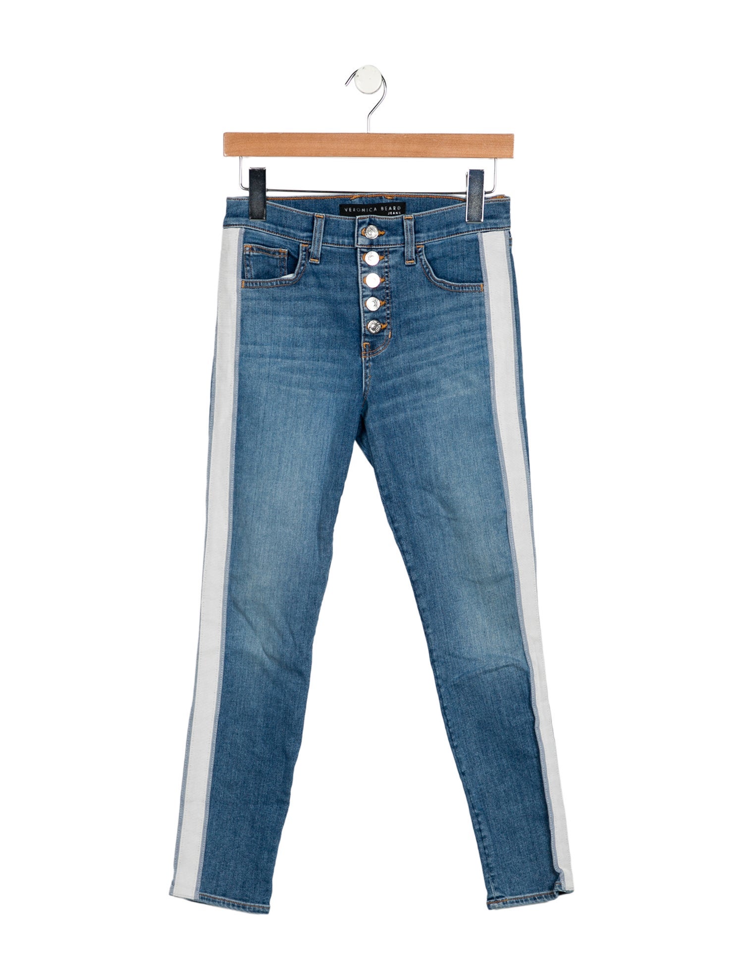 Veronica Beard Mid-Rise Skinny Leg Jeans