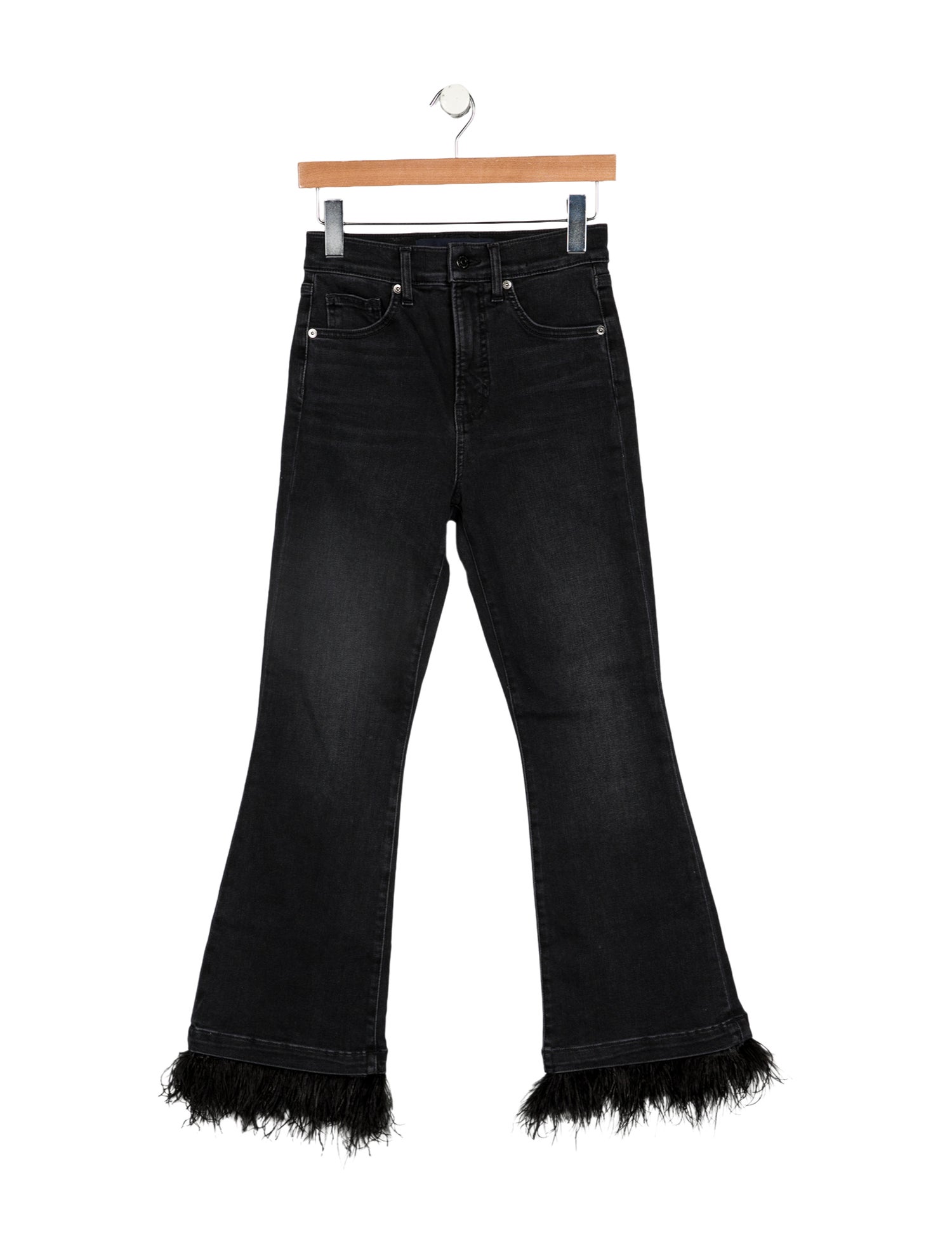 Veronica Beard Mid-Rise Wide Leg Jeans