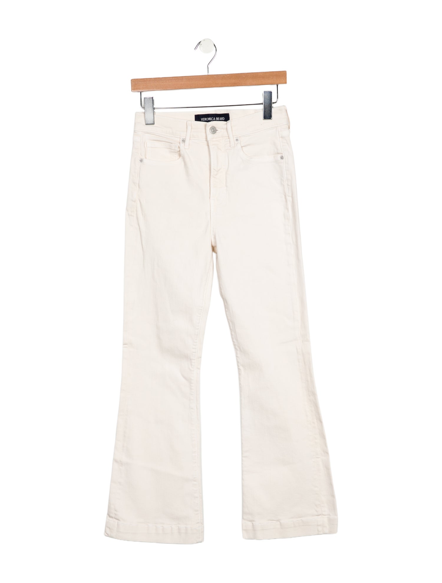 Veronica Beard Mid-Rise Wide Leg Jeans