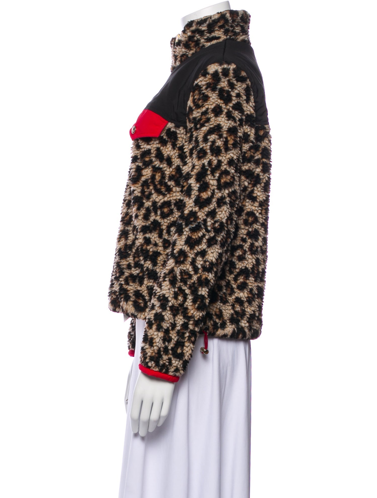 Veronica Beard Animal Print Faux Fur Jacket