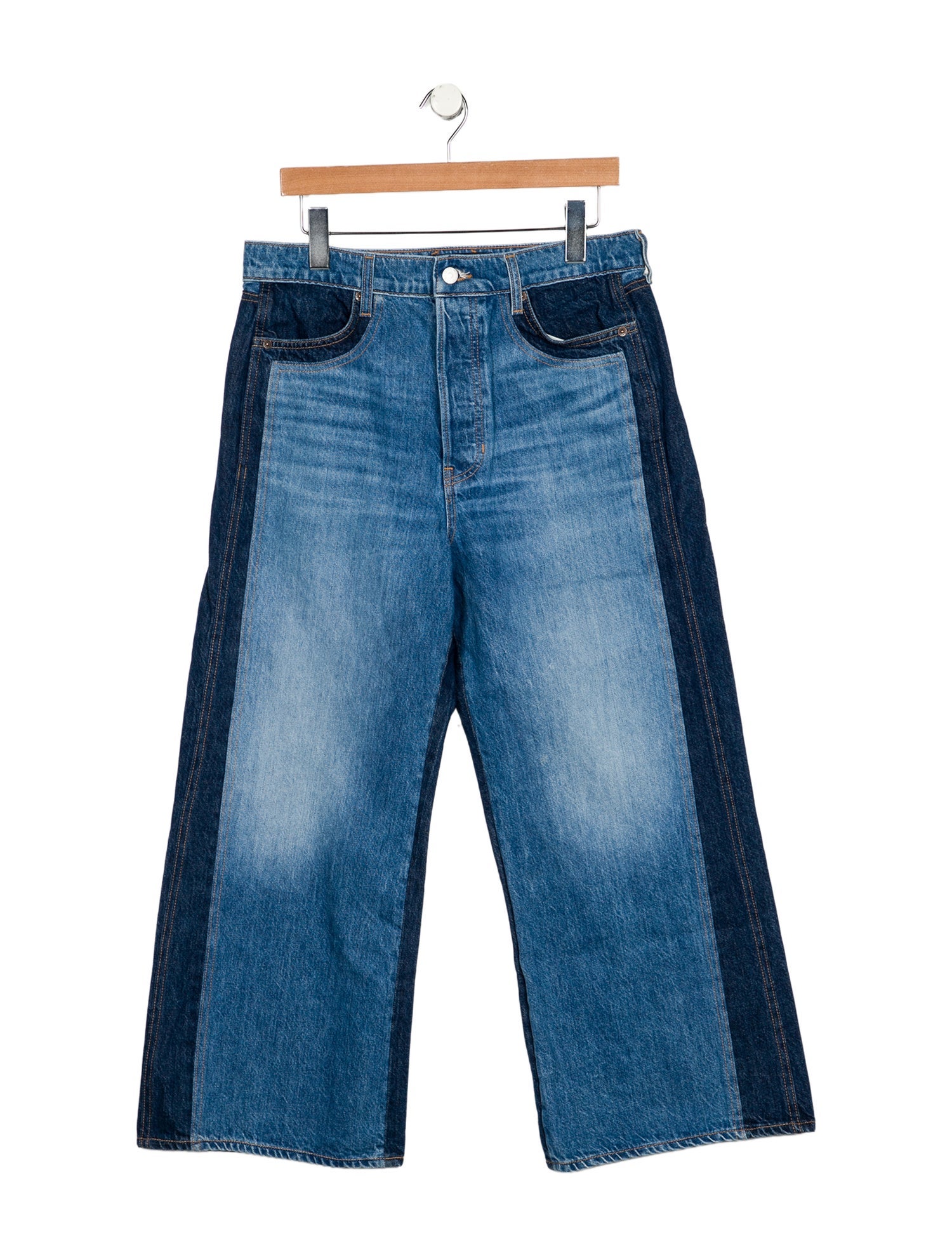 Veronica Beard High-Rise Wide Leg Jeans