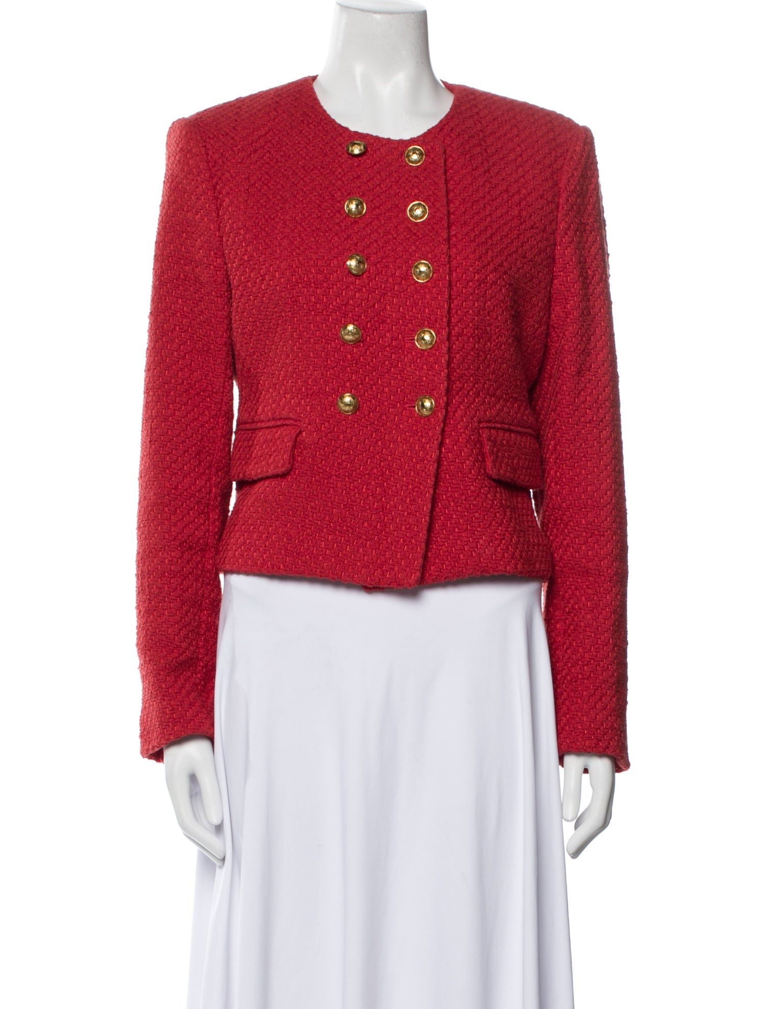 Veronica Beard Tweed Pattern Evening Jacket