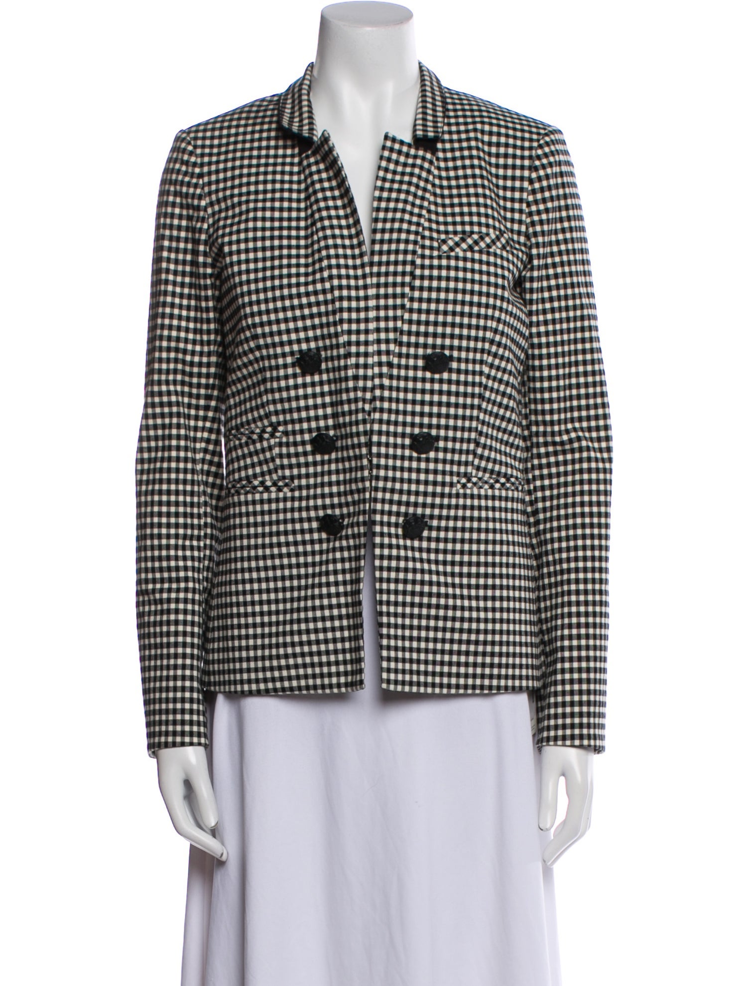 Veronica Beard Plaid Print Blazer