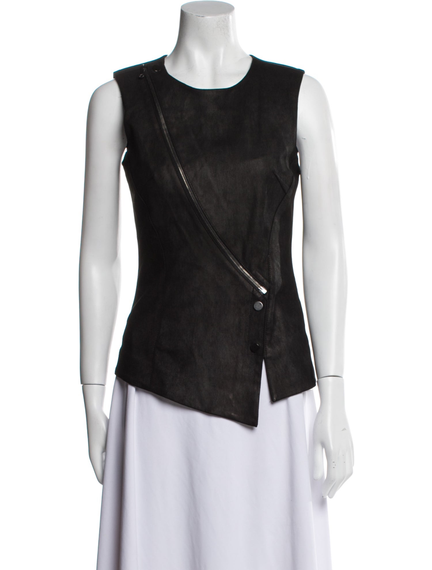 Veronica Beard Leather Vest