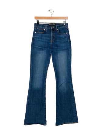 Veronica Beard Mid-Rise Wide Leg Jeans