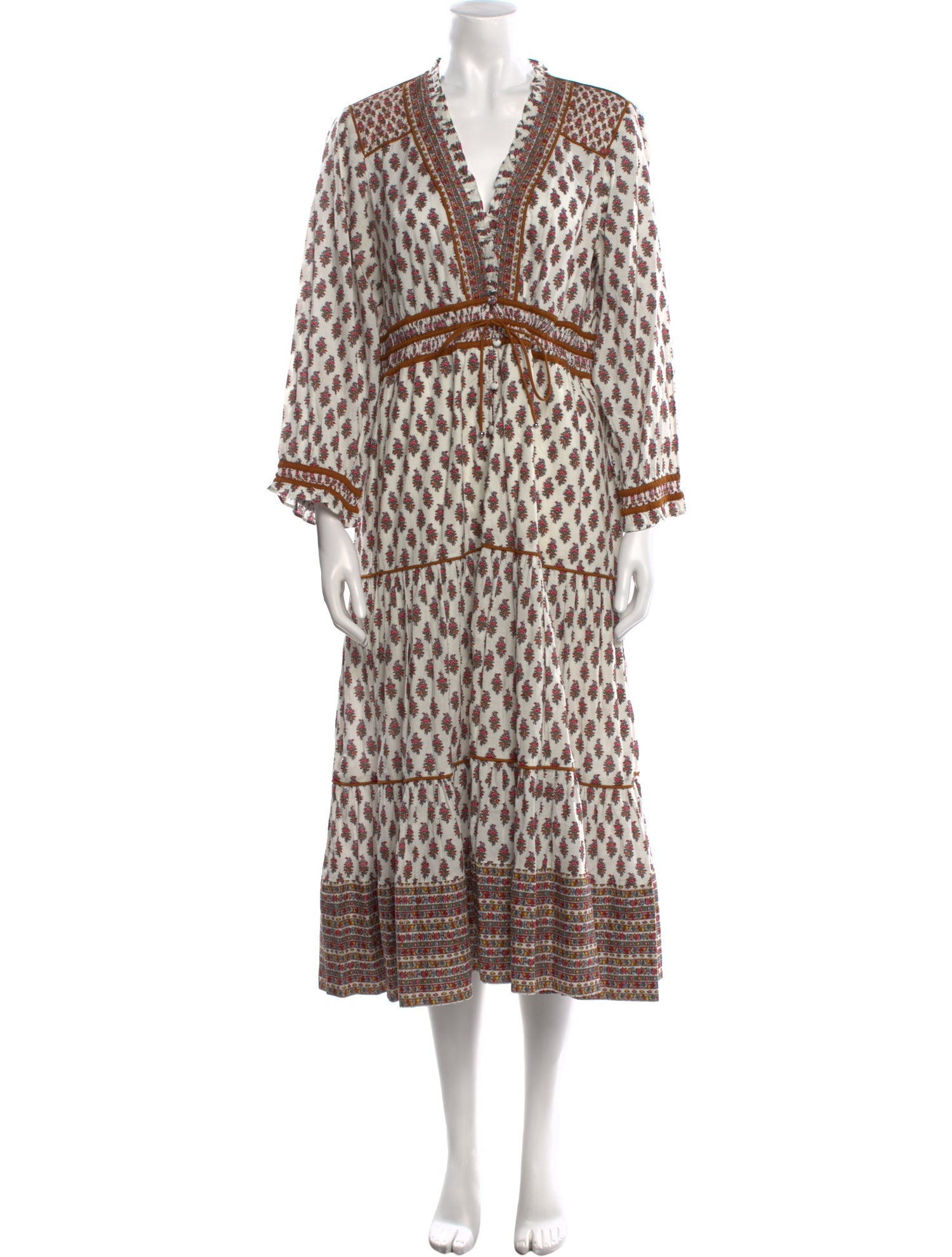 Veronica Beard Printed Long Dress