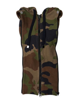 Veronica Beard Syra Scarf Dickey Camouflage Print Dickey