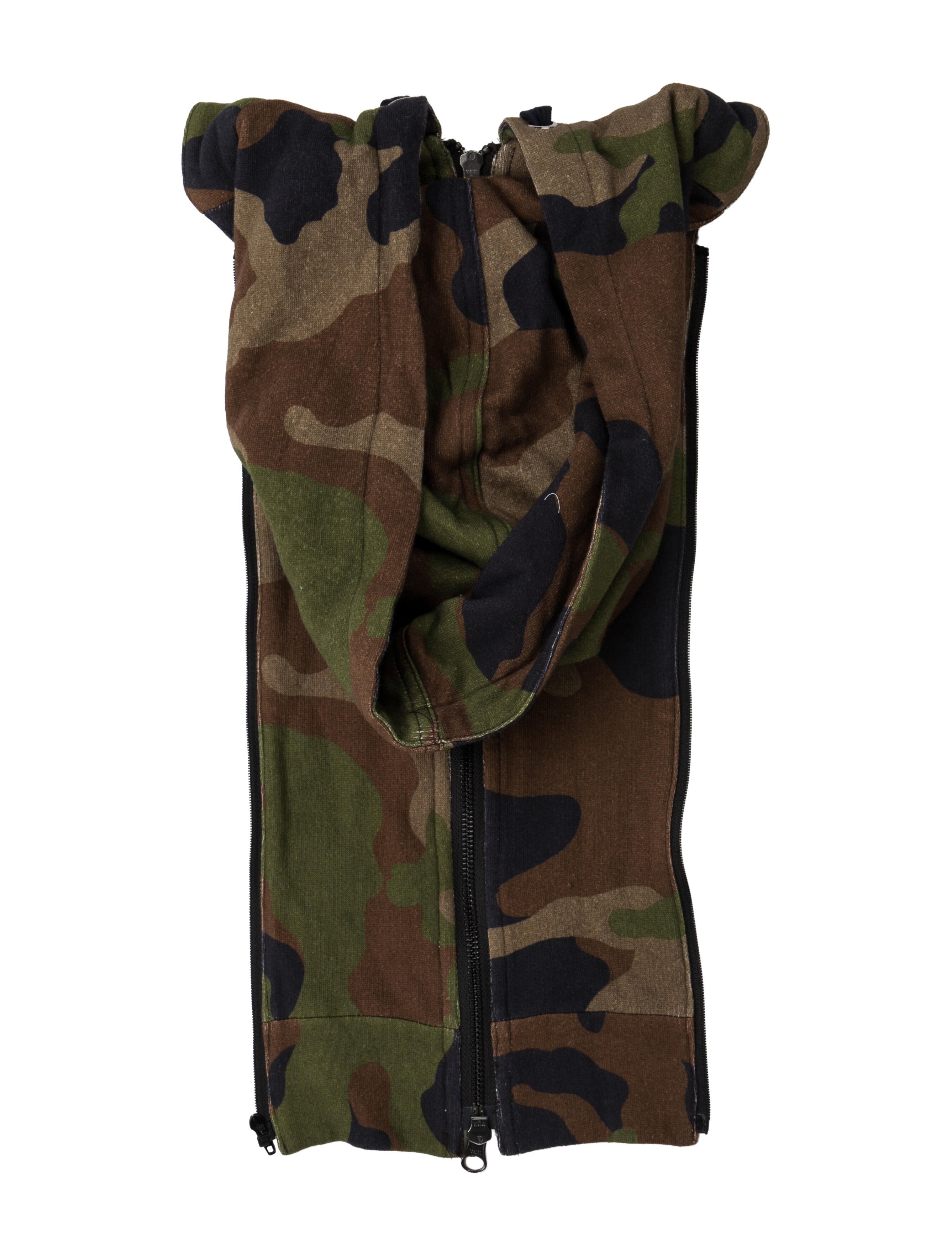 Veronica Beard Syra Scarf Dickey Camouflage Print Dickey