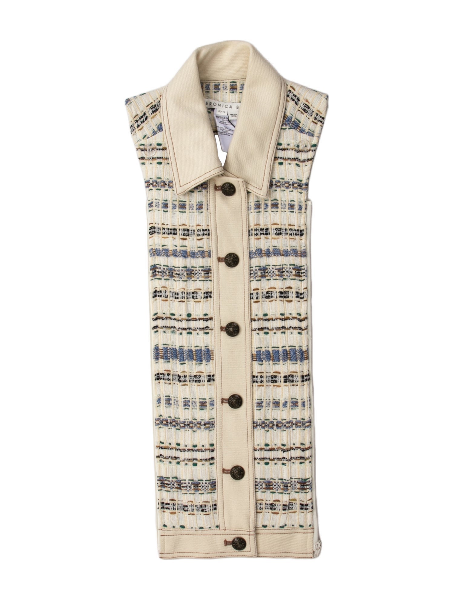 Veronica Beard Slate Patterned Dickey w/ Tags