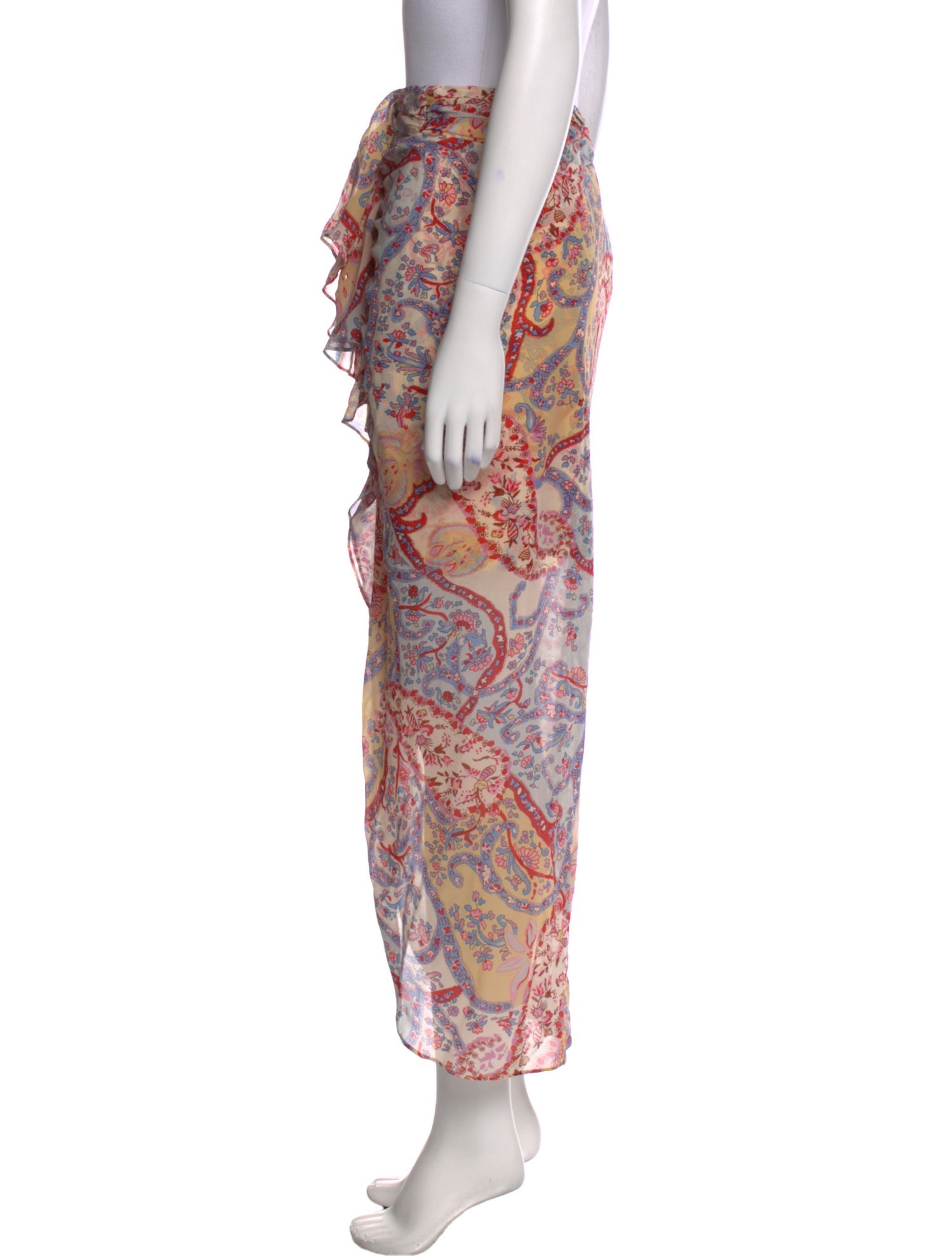 Veronica Beard Silk Midi Length Skirt