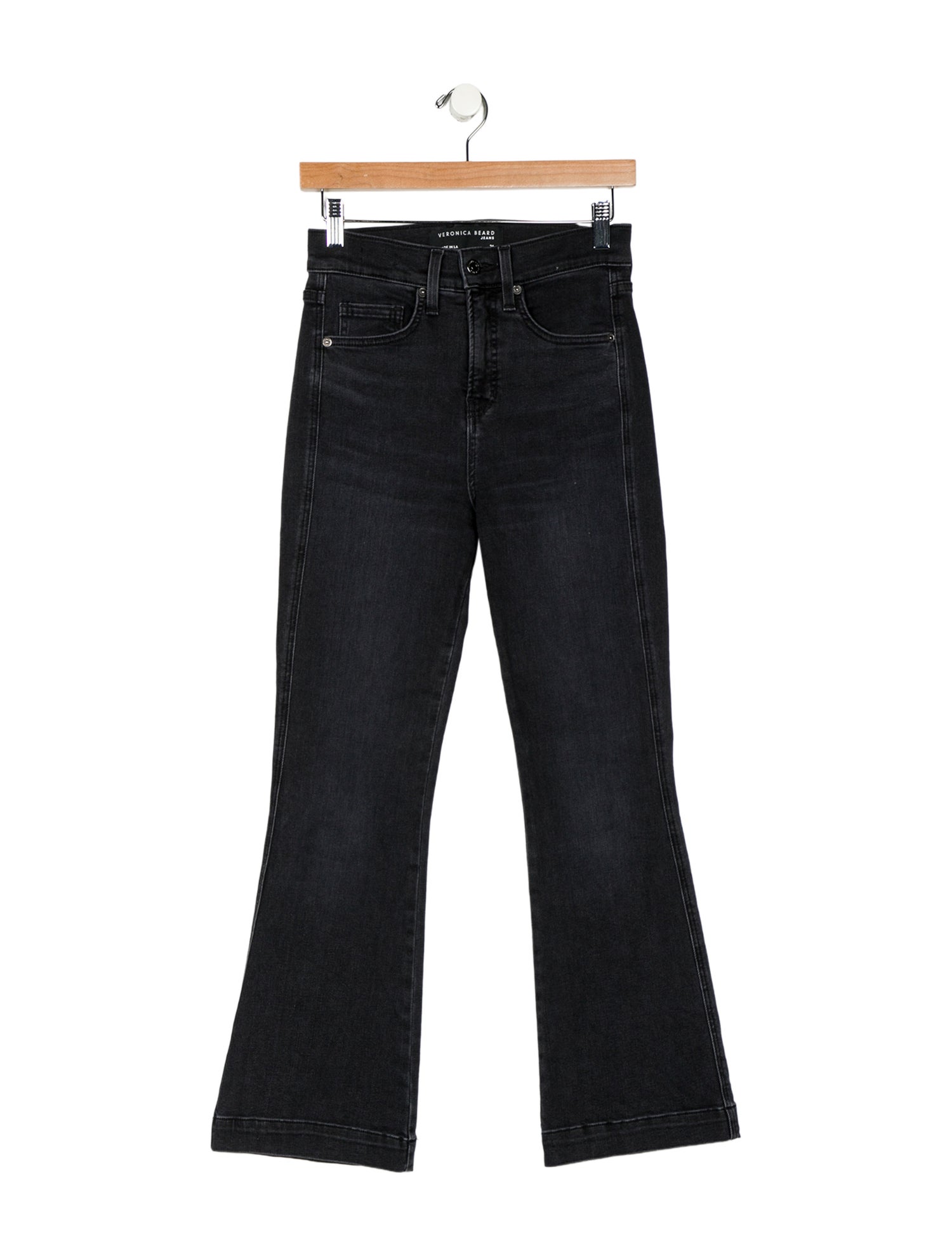 Veronica Beard High-Rise Wide Leg Jeans