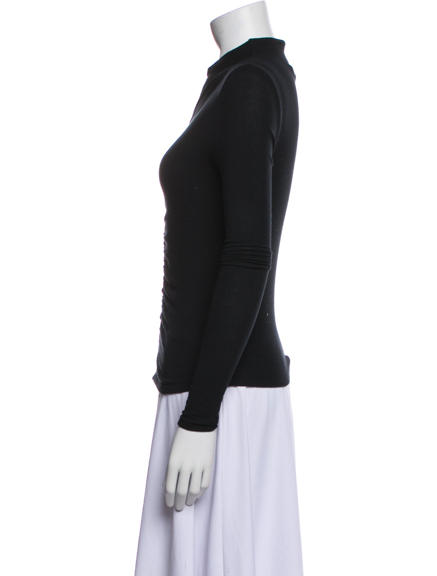 Veronica Beard Mock Neck Long Sleeve Top