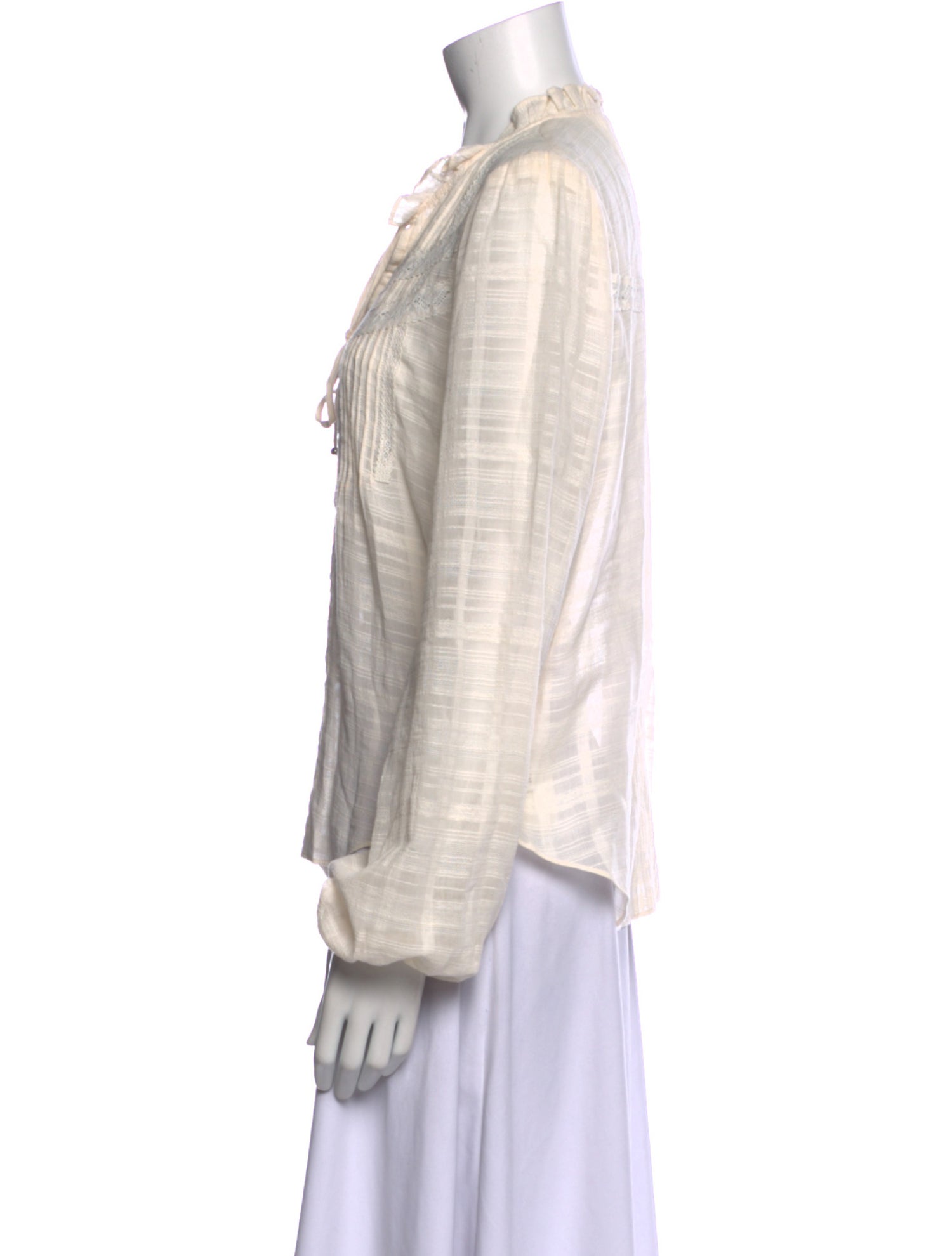 Veronica Beard Plaid Print V-Neck Blouse