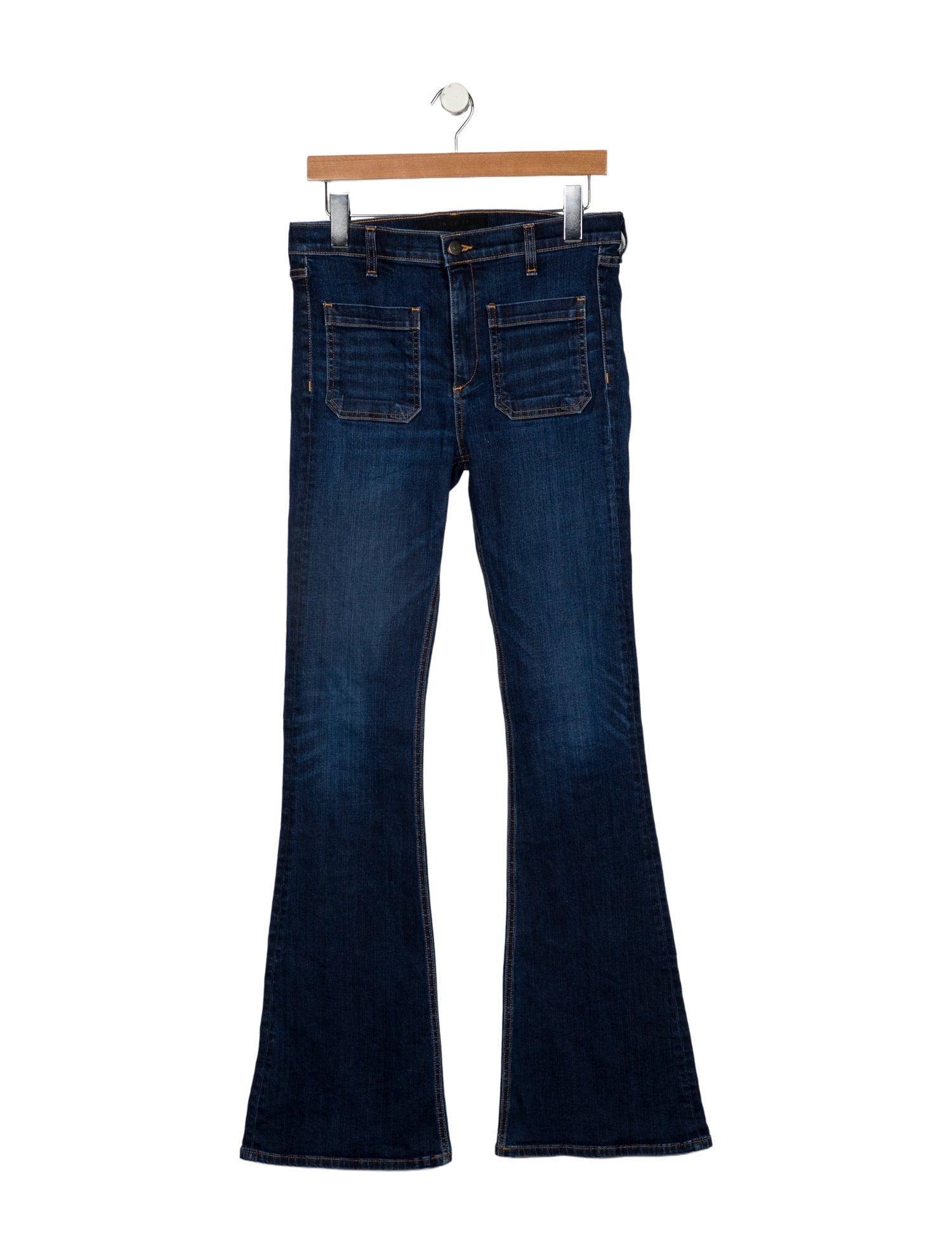 Veronica Beard Mid-Rise Wide Leg Jeans