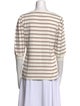 Veronica Beard Striped V-Neck Top