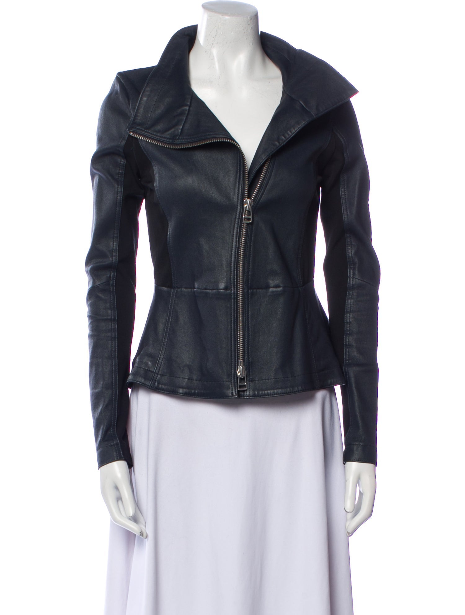 Veronica Beard Leather Biker Jacket