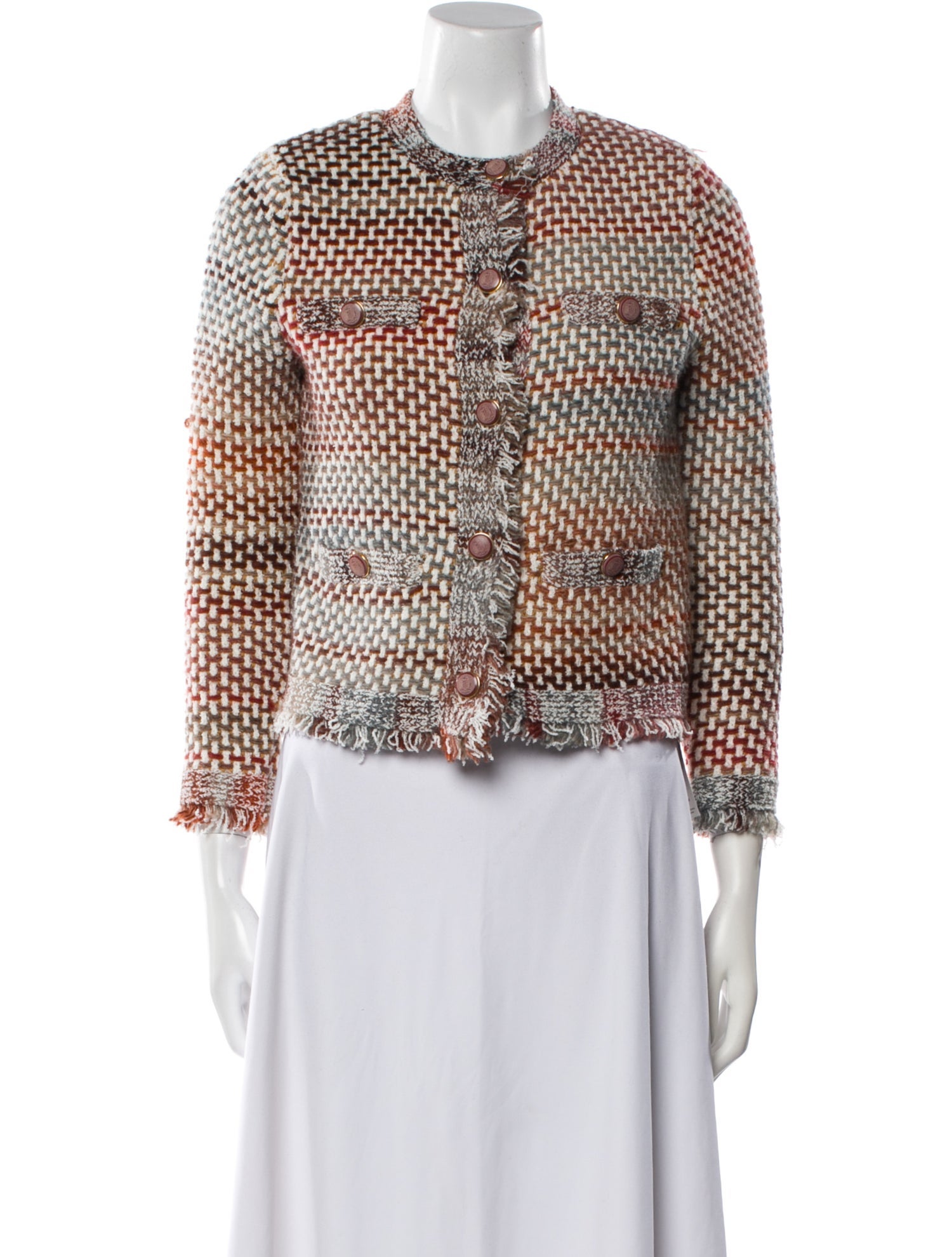 Veronica Beard Tweed Pattern Jacket