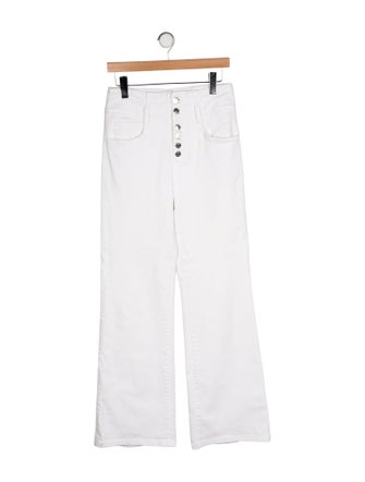 Veronica Beard High-Rise Wide Leg Jeans