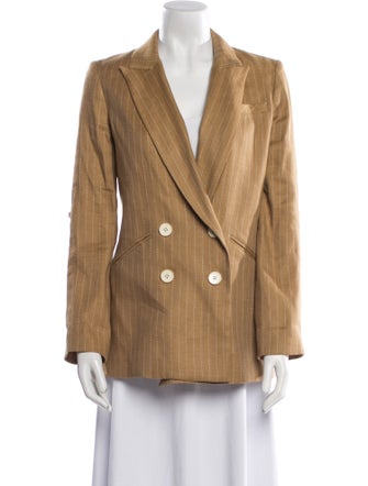 Veronica Beard Linen Striped Blazer