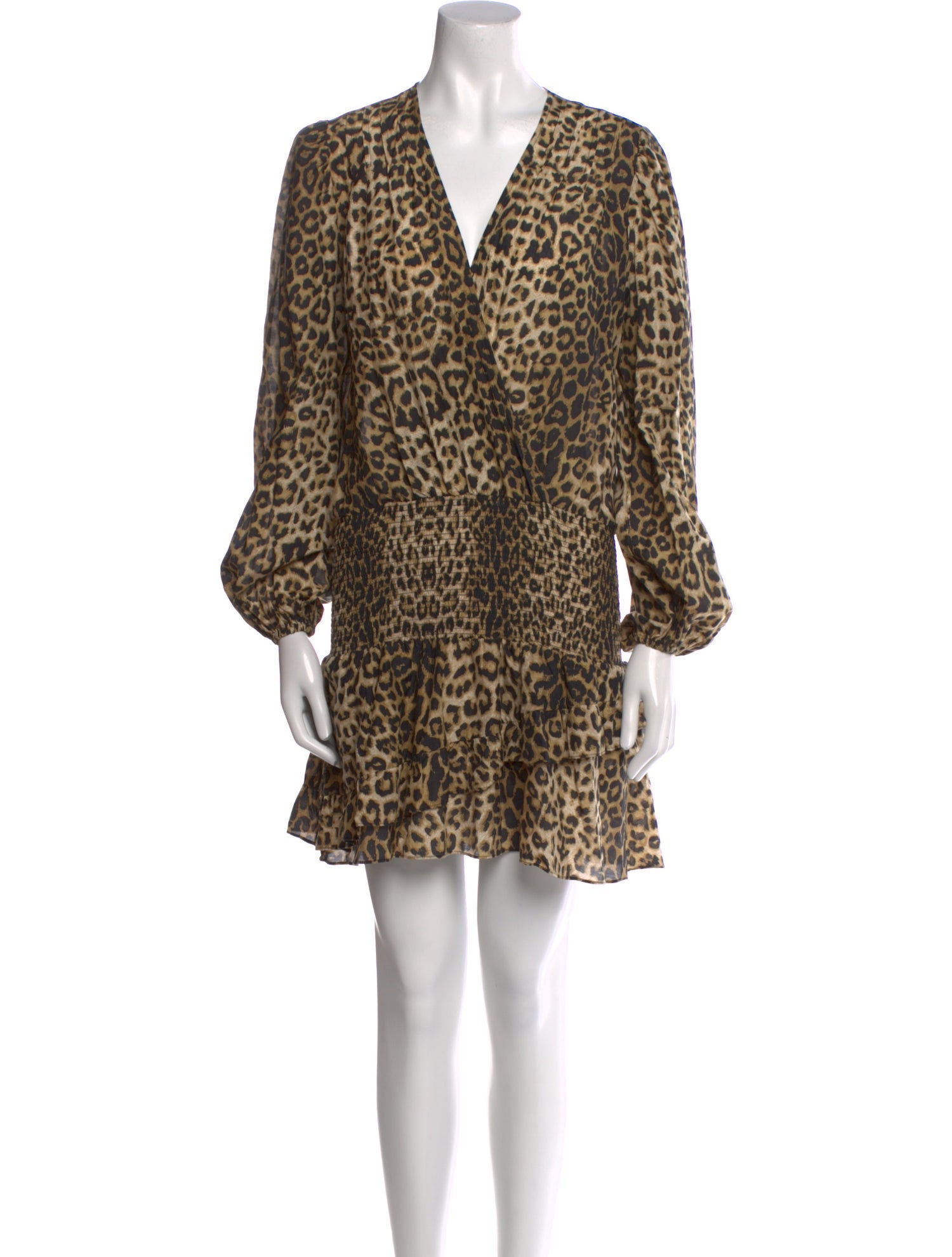 Veronica Beard Animal Print Mini Dress