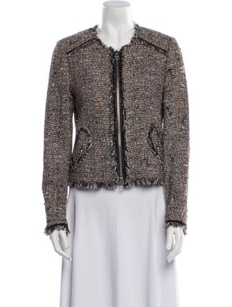 Veronica Beard Tweed Pattern Evening Jacket