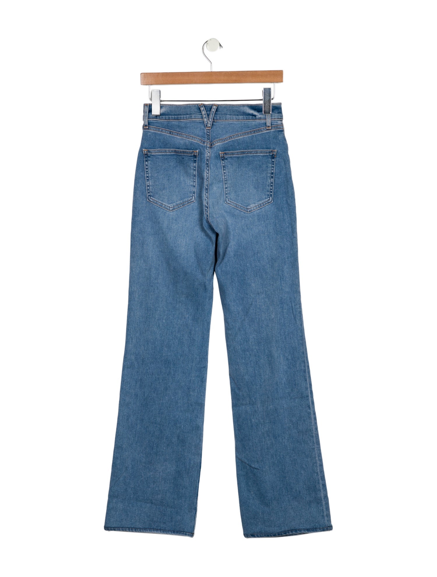 Veronica Beard Mid-Rise Wide Leg Jeans