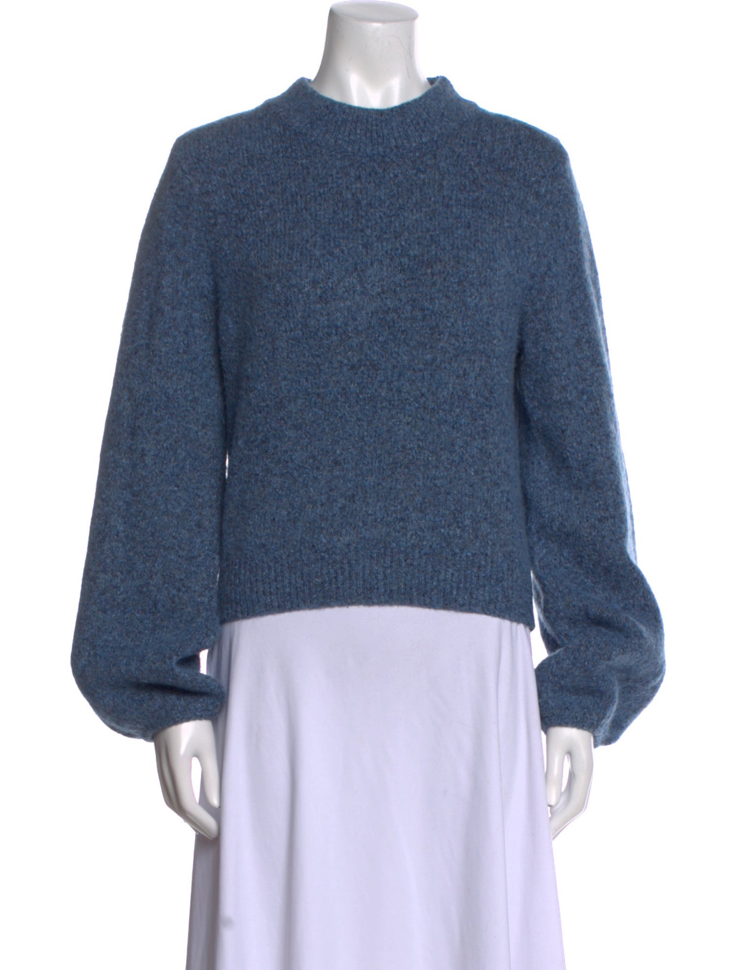 Veronica Beard Mock Neck Long Sleeve Sweatshirt