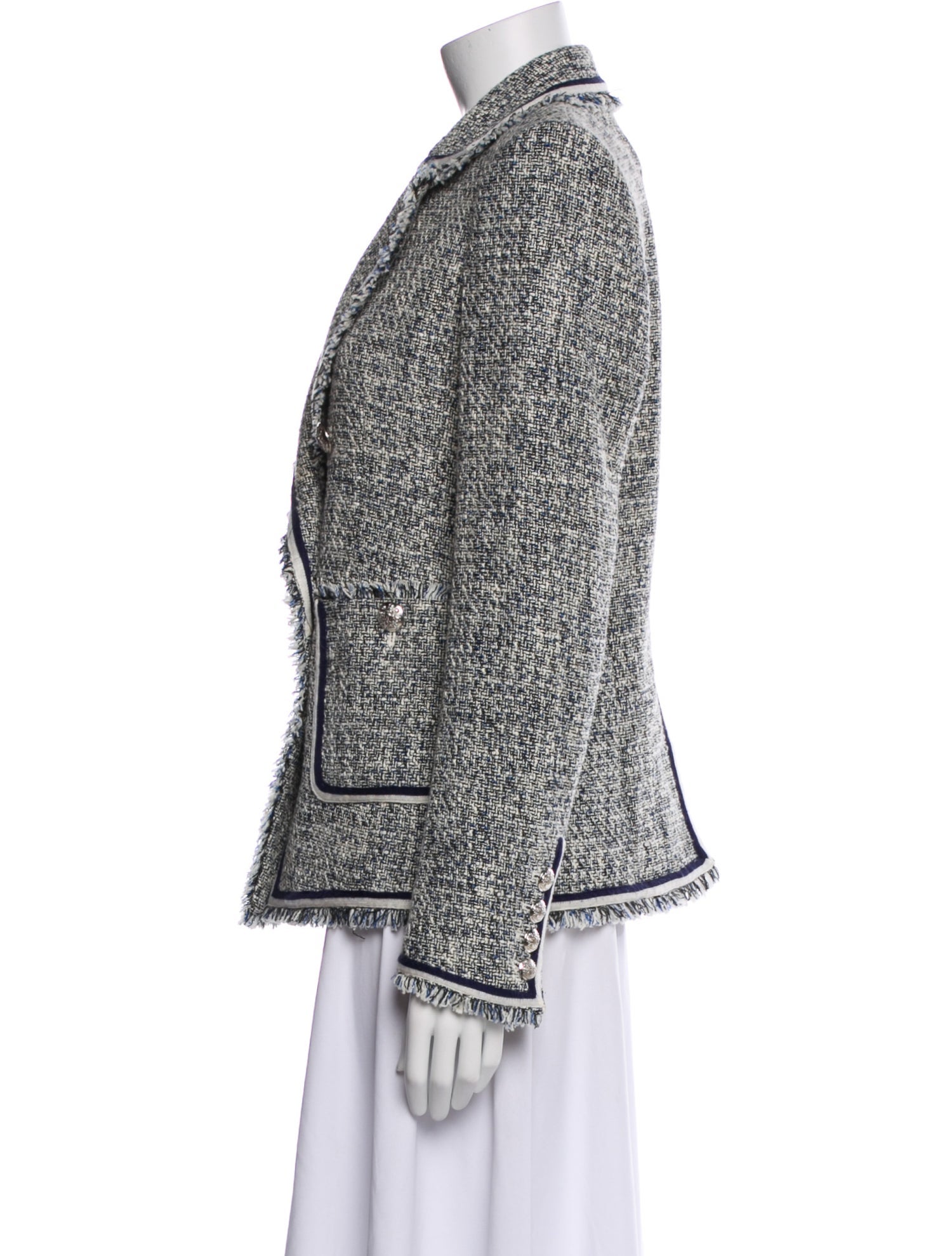 Veronica Beard Tweed Pattern Blazer