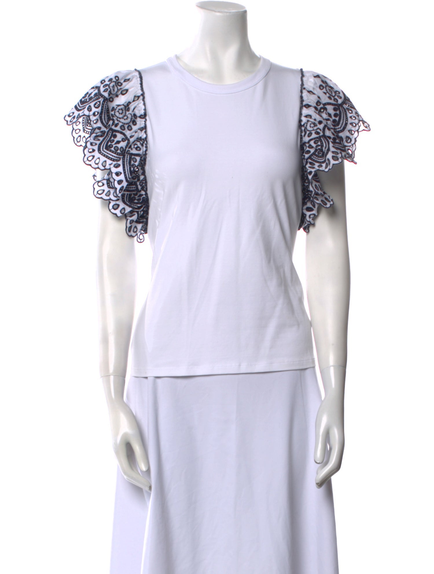 Veronica Beard Crew Neck Short Sleeve T-Shirt