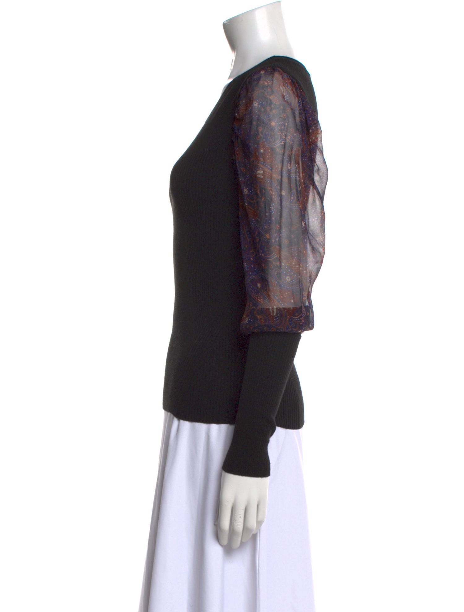 Veronica Beard Merino Wool Printed Sweater