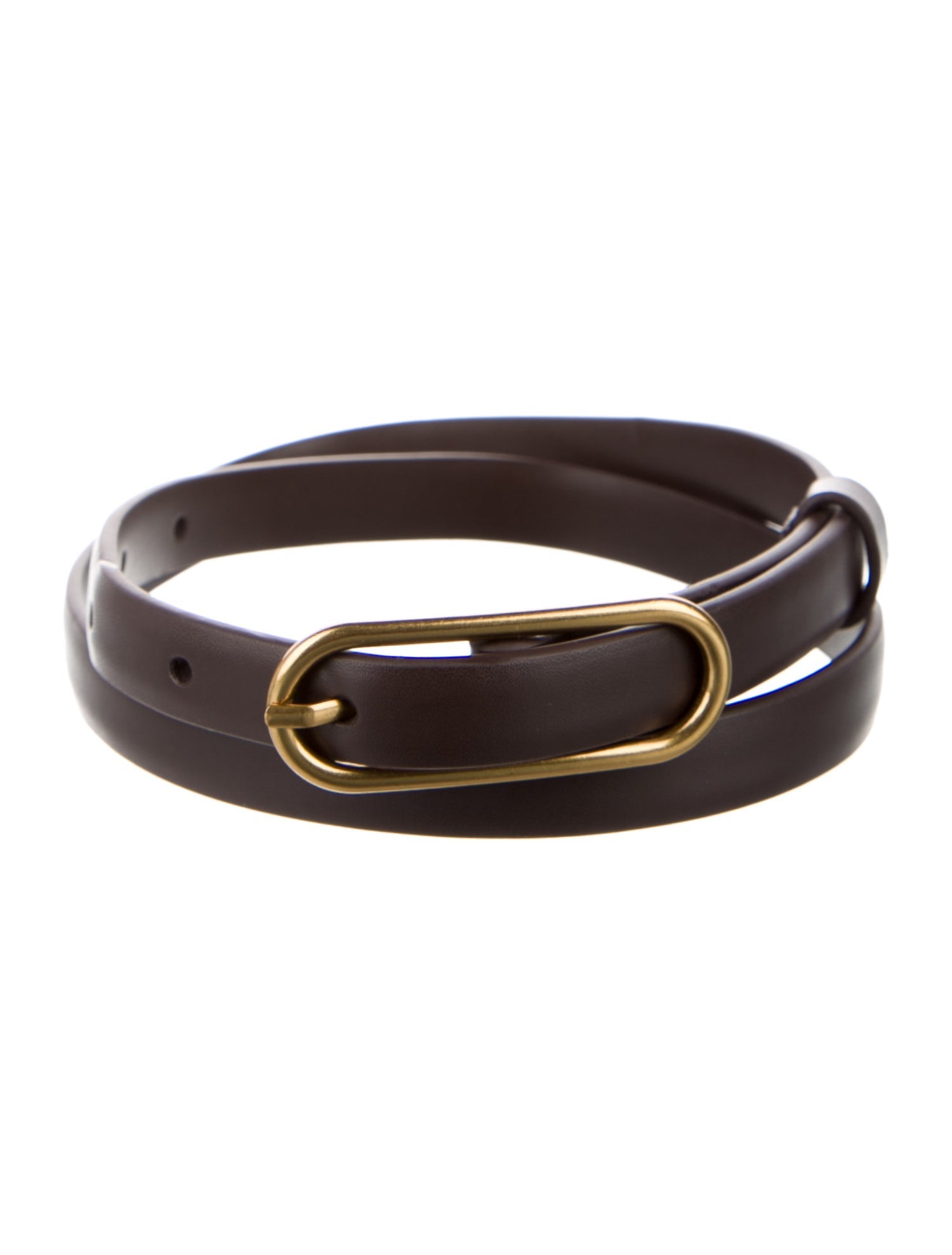 Veronica Beard Skinny Leather Waist Belt