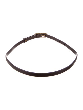 Veronica Beard Skinny Leather Waist Belt