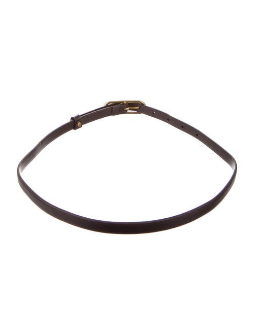 Veronica Beard Skinny Leather Waist Belt