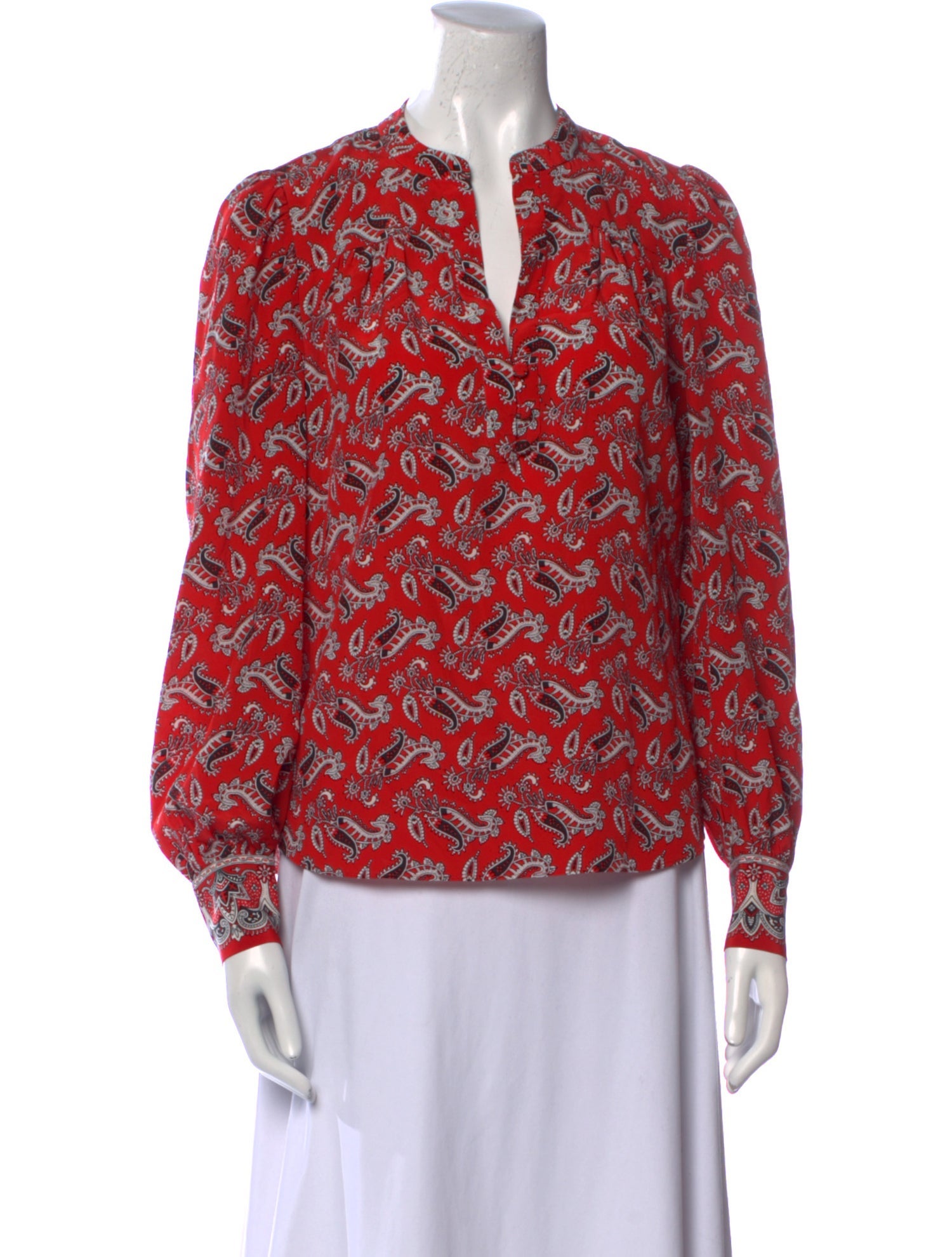 Veronica Beard Silk Printed Blouse